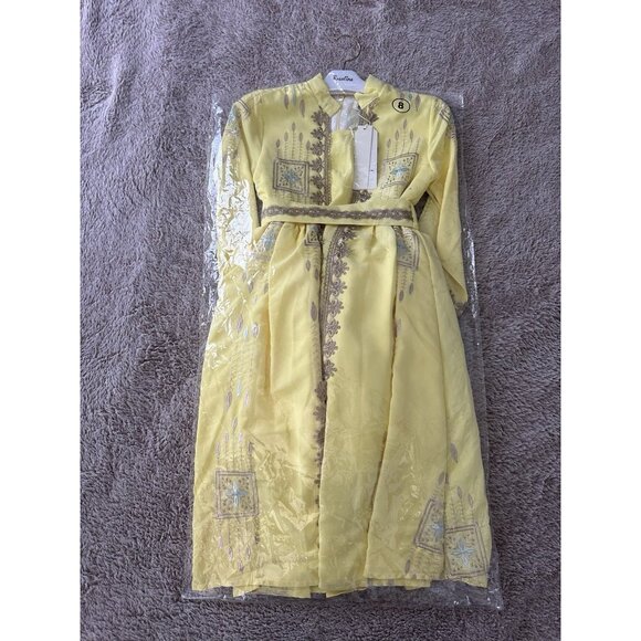 Rosaline Girl's Yellow Dress Size 8 New - Picture 15 of 16